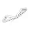 Angara Contoured Comfort Fit Wedding Band For Her In White Gold