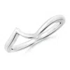 Angara Contoured Comfort Fit Wedding Band In White Gold