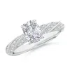 Angara Cushion Rectangular Diamond Twisted Rope Shank Engagement Ring In White Gold/h