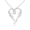 Angara Diamond Angel Heart Pendant In White Gold/h