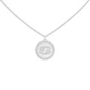 Angara Diamond Cancer Zodiac Sign Reversible Medallion Pendant In White Gold/h