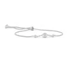 Angara Diamond Cluster Evil Eye Bolo Bracelet In White Gold/g