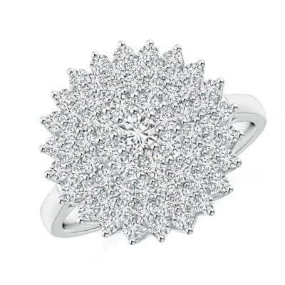Angara Diamond Cluster Sunburst Cocktail Ring In Metallic