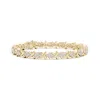 Angara Diamond Cluster 'x' Motif Bracelet In Yellow Gold/h