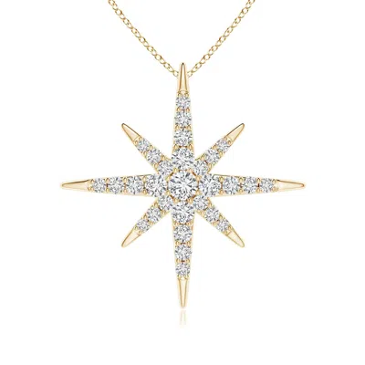 Angara Diamond Eight-point Starburst Pendant In Gold