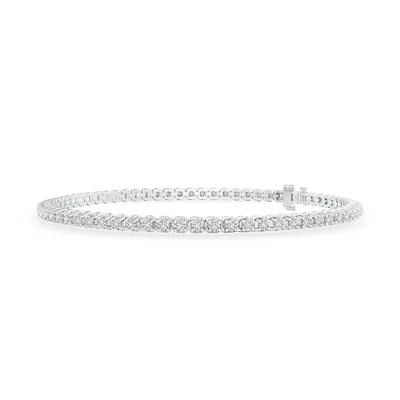 Angara Diamond Eternity Stackable Bracelet In Metallic