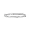 Angara Diamond Flower Cluster Station Bracelet In White Gold/g