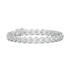 Angara Diamond Heart Stackable Bracelet In White Gold/g