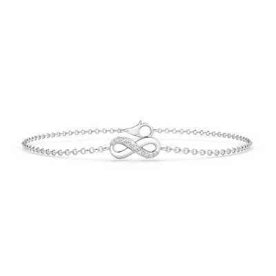 Angara Diamond Infinity Chain Bracelet In Metallic