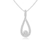 Angara Diamond Infinity Loop Pendant In White Gold/h
