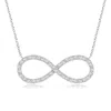 Angara Diamond Infinity Pendant Necklace In White Gold/g