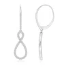 Angara Diamond Infinity Twist Drop Earrings In White Gold/h