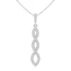 Angara Diamond Infinity Twist Pendant In White Gold/h