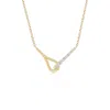 Angara Diamond Interlocking Loop Pendant In Yellow Gold/g