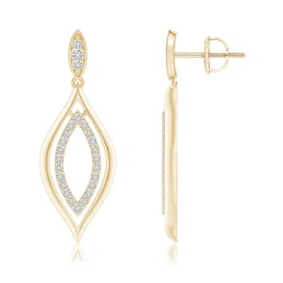 Angara Diamond Marquise Drop Earrings In Gold