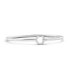 Angara Diamond Open Circle Hook & Eye Flex Bracelet In White Gold/h