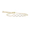 Angara Diamond Open Circle Link Bolo Bracelet In Yellow Gold/h