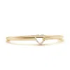 Angara Diamond Open Heart Hook & Eye Flex Bracelet In Yellow Gold/h