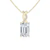 Angara Diamond Pendant With Entwined Bale In Yellow Gold/h