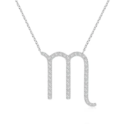 Angara Diamond Scorpio Zodiac Sign Pendant In Metallic