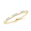 Angara Diamond Stackable Wedding Ring In Yellow Gold/g