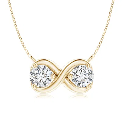 Angara Double Diamond Infinity Pendant Necklace In Gold