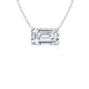 Angara East-west Emerald-cut Lab-grown Diamond Solitaire Pendant In White Gold/f-g