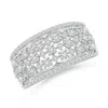 Angara Edwardian Style Diamond Lace Pattern Broad Anniversary Ring In White Gold/h