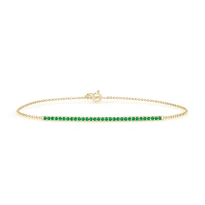 Angara Emerald Bar Bracelet In Gold