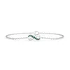 Angara Enhanced Blue Diamond Infinity Chain Bracelet In White Gold/teal Blue