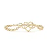 Angara Entwined Heart And Infinity Chain Bracelet In Yellow Gold