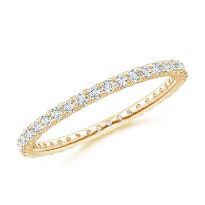 Angara Fishtail-set Diamond Eternity Wedding Ring In Gold