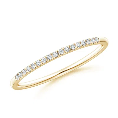 Angara Fishtail Set Diamond Semi Eternity Wedding Ring For Her In Gold
