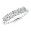 Angara Five Stone Oval Diamond Wedding Ring With Accents In White Gold/h