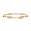 Angara Five Stone Oval Opal Station Link Bracelet In Yellow Gold/milky With High Play Of Colour