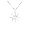 Angara Flush-set Scattered Diamond Sun Pendant In White Gold/g