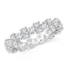 Angara Garland Round Diamond Eternity Wedding Band