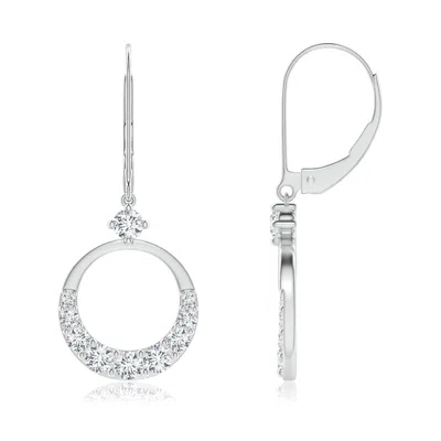 Angara Graduated Diamond Round Drop Earrings In Metallic