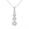 Angara Graduated Prong-set Round Diamond Pendant In White Gold/h