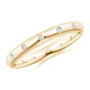 Angara Gypsy-set Round Diamond Eternity Ring In Yellow Gold/g