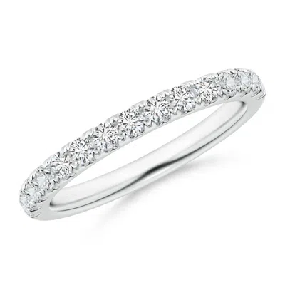 Angara Half Eternity Round Diamond Wedding Ring For Her In Metallic