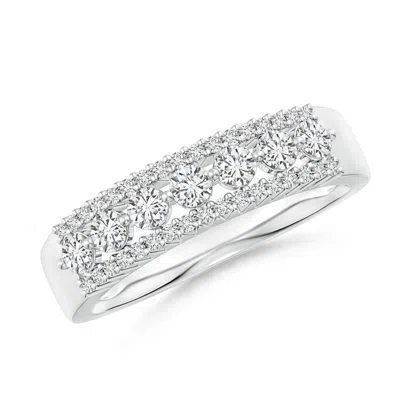 Angara Half Eternity Seven-stone Diamond Ring In Metallic