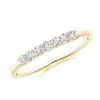 Angara Half Eternity Seven Stone Diamond Wedding Ring In Yellow Gold/g