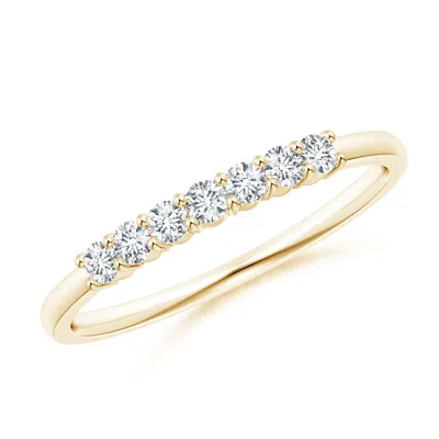 Angara Half Eternity Seven Stone Diamond Wedding Ring In Gold