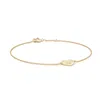 Angara Heart Motif Chain Bracelet In Yellow Gold