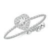 Angara Heart-shaped Diamond Bolo Ring With Halo In White Gold/h