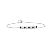 Angara Hexagonal Black Onyx And Diamond Bolo Bracelet In White Gold