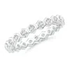 Angara Hexagonal Diamond Eternity Ring In White Gold/i-j
