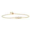 Angara Hexagonal Frame 5 Bezel Set Diamond Indochine Journey Bracelet In Yellow Gold/i-j