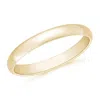 Angara High Polished Plain Dome Wedding Band For Her In Yellow Gold